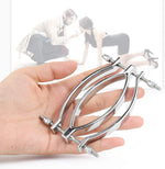 Adjustable Stainless Steel Clitoral & Labia Clamp for Bondage & Sensory Play