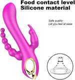 3-in-1 Waterproof Silicone Rabbit & Anal Vibrator with 10 Modes for Women & Couples