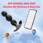 APP-Controlled Anal Plug Vibrator – 9-Mode Silicone Prostate Massager for Men & Couples