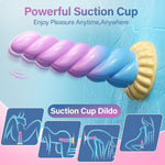 Silicone Vibrating Dildo with Suction Cup, 8 Vibration Modes & Remote Control