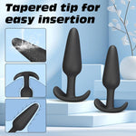 4-Piece Silicone Butt Plug Set β Beginner to Advanced Trainer Kit with Flared Base