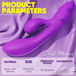 Powerful Rabbit Vibrator – Dual Motor, 10 Modes, Waterproof, G-Spot & Clitoral Stimulator
