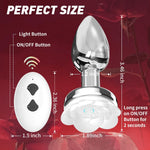 Remote Control Vibrating Butt Plug – 10 Modes Light-Up Anal Toy for Men & Women