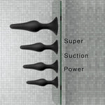 5PCS Silicone Anal Plug Set for Beginners, Men & Women - Adult Sex Toys (Black)