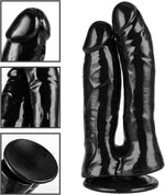 Transparent Double-Ended Dildo with Suction Cup – Flexible Realistic G-Spot Toy