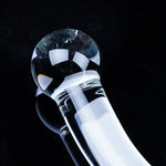 Clear Double-Ended Glass Dildo – Smooth Crystal Anal Plug & Prostate Massager, 7.3"