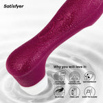 Bluetooth Liquid Air Vibrator – Clitoral Suction & Vibration Adult Toy (Wine Red)