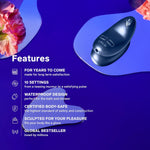 Compact Bullet Vibrator β 10 Intensity Modes for Clitoral Pleasure, Discreet & Blue