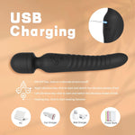 Heated G-Spot & Clitoral Vibrator Wand β Waterproof Massager for Women & Couples