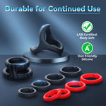 10-Piece Soft Silicone Cock Ring Set for Men – Stretchy Erection Enhancer
