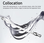 Hollow Penis Plug Dilator for Men – Silicone & Stainless Steel Urethral Sounding