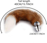 2-Piece Fox Tail Butt Plug Set with Cat Ear Headband – Anal Toys for Couples
