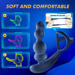 Rotating Prostate Massager – 3 Rotation, 9 Vibe Modes, Cock Ring & App Control