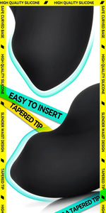 Silicone Anal Plug for Comfortable Long-Term Wear, Curved Base, 5.35"x2.16"