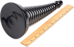 Extra-Large Ribbed Anal Plug – Tapered Cone Design for Intense Stimulation, Unisex