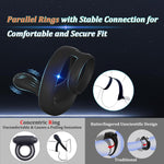 Remote Control Vibrating Cock Ring with Taint Stimulator – 9 Modes, Dual Motor