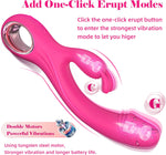 Rechargeable Rabbit G-Spot & Clitoral Vibrator with 10 Modes for Women & Couples