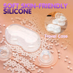 Transparent Silicone Nipple Suckers – Hands-Free Stimulator with Travel Case