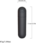 Portable Bullet Vibrator – 10 Modes, USB Rechargeable, Waterproof Clitoral Massager