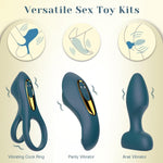 Remote-Controlled Couples Vibrator Kit – Cock Ring, Panty Vibrator & Butt Plug Set