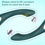 Rechargeable G-Spot Vibrator – Curved Silicone Massager with 10 Intense Modes