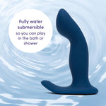 Rechargeable Silicone Prostate Massager – 20-Mode Waterproof Vibrating Anal Toy