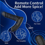 Remote-Control Inflatable Prostate Massager – 3 Expansion & 10 Vibration Modes