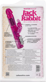 Waterproof Rabbit Vibrator with Rotating Shaft – G Spot & Clitoral Massager, Pink