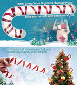 Glass Double-Ended Pleasure Wand with Anal Beads & G-Spot Stimulator – 20cm