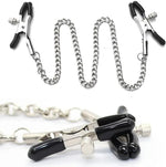 Adjustable Metal Nipple Clamps for Sensory Play – BDSM Bondage & Intimate Pleasure