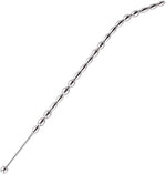 Curved Stainless Steel Urethral Sound – Beaded Dilator Plug for Men’s Stimulation