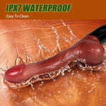 Remote Control Thrusting Dildo Vibrator, 9.8" Realistic Toy with 7 Modes