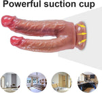 8.3" Soft Silicone Double-Ended Dildo – Flexible, Realistic with Suction Cup