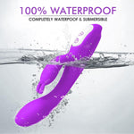 Heated G-Spot Rabbit Vibrator with Bunny Ears & 9 Vibration Modes, Waterproof