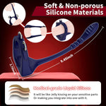 Adjustable Prostate Massager & Cock Ring – Vibrating Anal Beads for Intense Pleasure