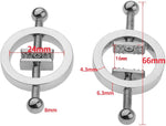 Adjustable Metal Nipple Clamps for Women & Men, Non-Piercing Body Jewelry