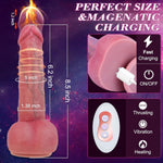 Ultra Fast Thrusting Dildo Vibrator – 8.5” G-Spot & Anal Vibrator with Remote