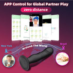 3-in-1 Bluetooth Remote Control Thrusting Vibrating Butt Plug for Couples’ Pleasure