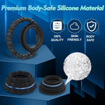 Cock Ring Set for Men – 7 Sizes for Erection Enhancement & Couples Pleasure