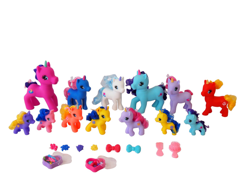 Unicorn Mega Doll Playset, 14 Pieces