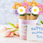 28 Pcs Mother’s Day Flower Bouquet Craft Kit, DIY Gift for Mom & Teacher Appreciation