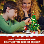 Christmas Tree Building Sets, Christmas Santa Claus And Reindeer Figures Building Blocks Bricks Set, For 6+ Ages Kids, Boys, Girls, Adult 586Pcs