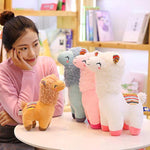 Plush Alpaca Stuffed Animal, Cute Alpaca Plush Doll Toys. Fluffy Alpaca Plushies, Plushie Llama Stuffed Animal Gift For Kids And Lovers In Christmas, Birthday, Valentine'S Day...(Brown)