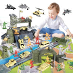 62 Pieces Military Base Set Army Men Toy Mini Action Figures Playset With Vehicles,Soldiers And Play Map Birthday Gifts For 3 4 5 6 7 8 Year Old Boys Girls Kids