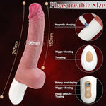Thrusting Dildo Vibrator Sex Toys, 10" Realistic Dildos Sex Machine With 9 Thrusting & Wiggle-Vibration For G Spot Vagina Anal Stimulator Sex Pleasure, Women Adult Sex Toys & Games Female Couples