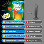 2025-Updated Shark Inflatable Punching Bag For Kids, 47'' Shark Toys For Kids, Uniquely-Designed Durable Indoor & Outdoor Toys Birthday For 3-8 Years Old Boys
