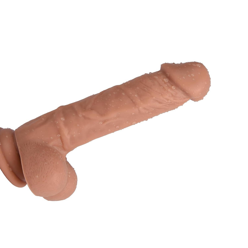 8 Inch Realistic Dildo Sex Toy For Women,Body-Safe Material With Strong Suction Cup For Hands-Free Play, Vlatne Dildo With Balls Lifelike Fake Penis G Spot Stimulator