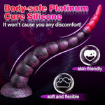 14" Long Anal Tentacle Dildo, Huge Horse Octopus Anal Snake Knot Fantasy Monster Ribbed Dildo, Long Butt Plug Alien Knotted Tentical Adult Sex Toys For Women Men Gay Prstate Massage