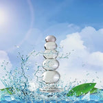 Glass Dildo Butt Plug, Crystal Glass Anal Plug Transparent Anal Beads With Round Base G Spot Stimulation Massager Pleasure Wand Penis Masturbation Anal Sex Toys For Couple Women Men (5 Ball)