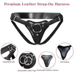 Strap On Dildo Harness Adult Sex Toys For Women Men,With Three Metal Rings, Wearable Adjustable Bondage Gear For Lesbian Gay Couple Vaginal Anal Play